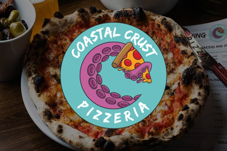 Coastal Crust Pizzeria in Swanage Dorset offering wood-fired pizza for local delivery