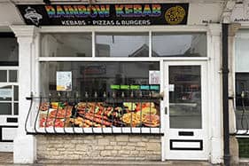 rainbow kebab pizza burgers delivery service in swanage